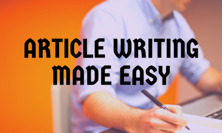 Think You Can’t Write Articles? Think Again!