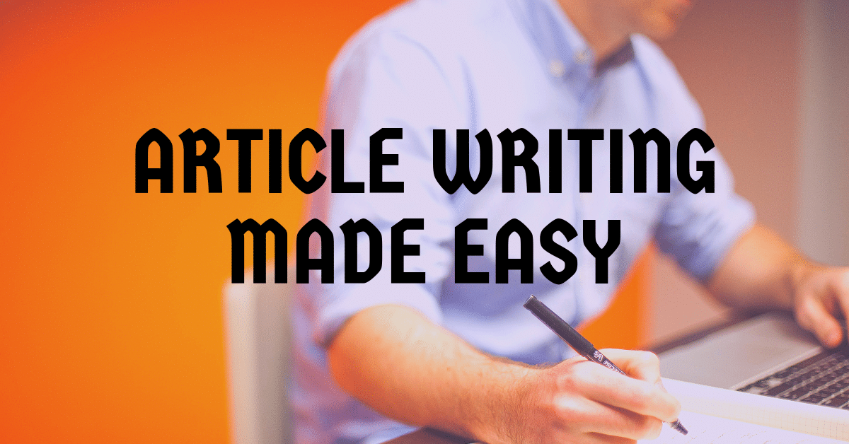 Think You Can’t Write Articles? Think Again!